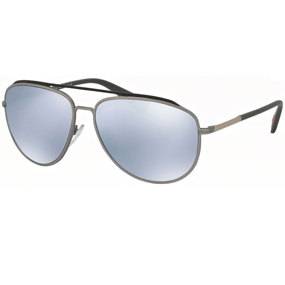 Prada Linea Rossa Sunglasses Rubber Grey Mirrored - Picture 3 of 6